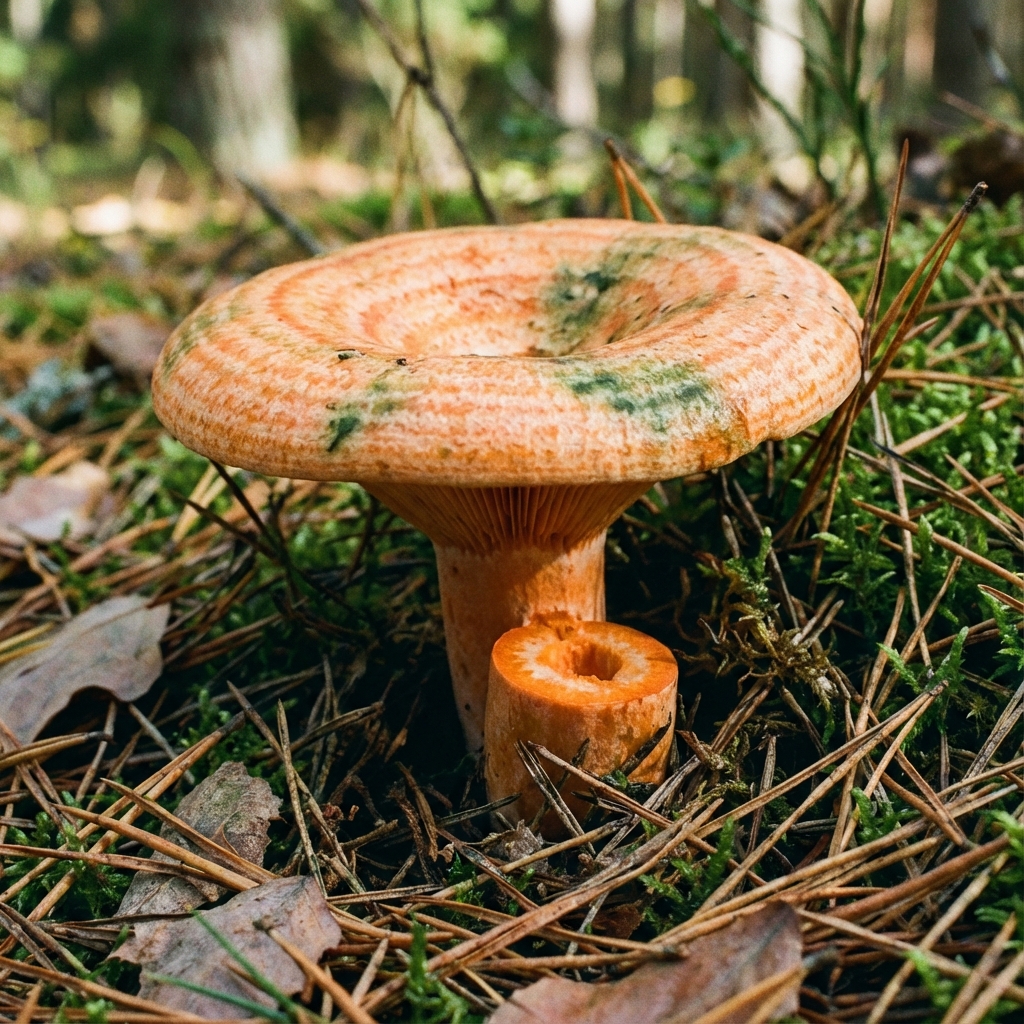 Níscalo de color anaranjado