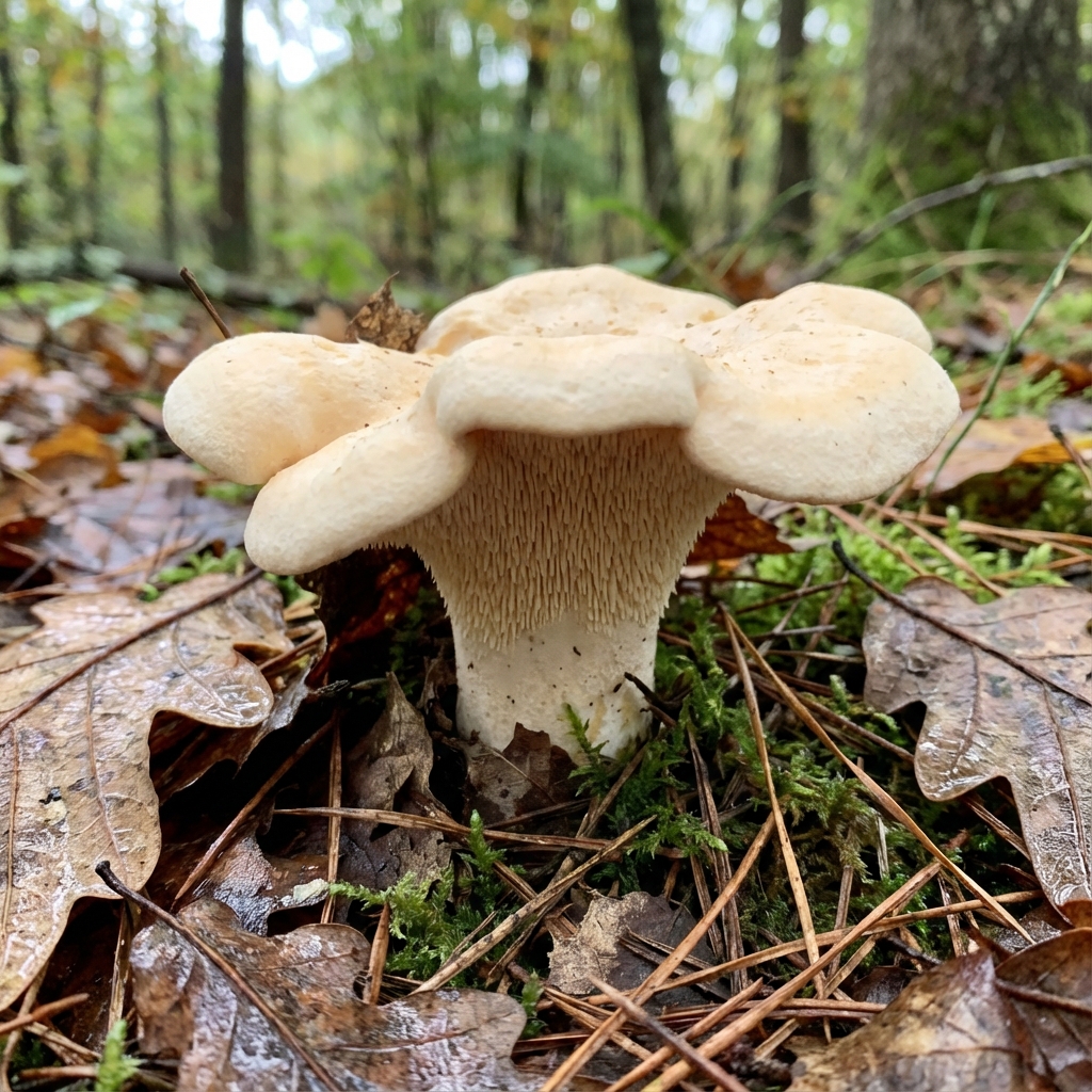 Hydnum repandum, lengua de vaca