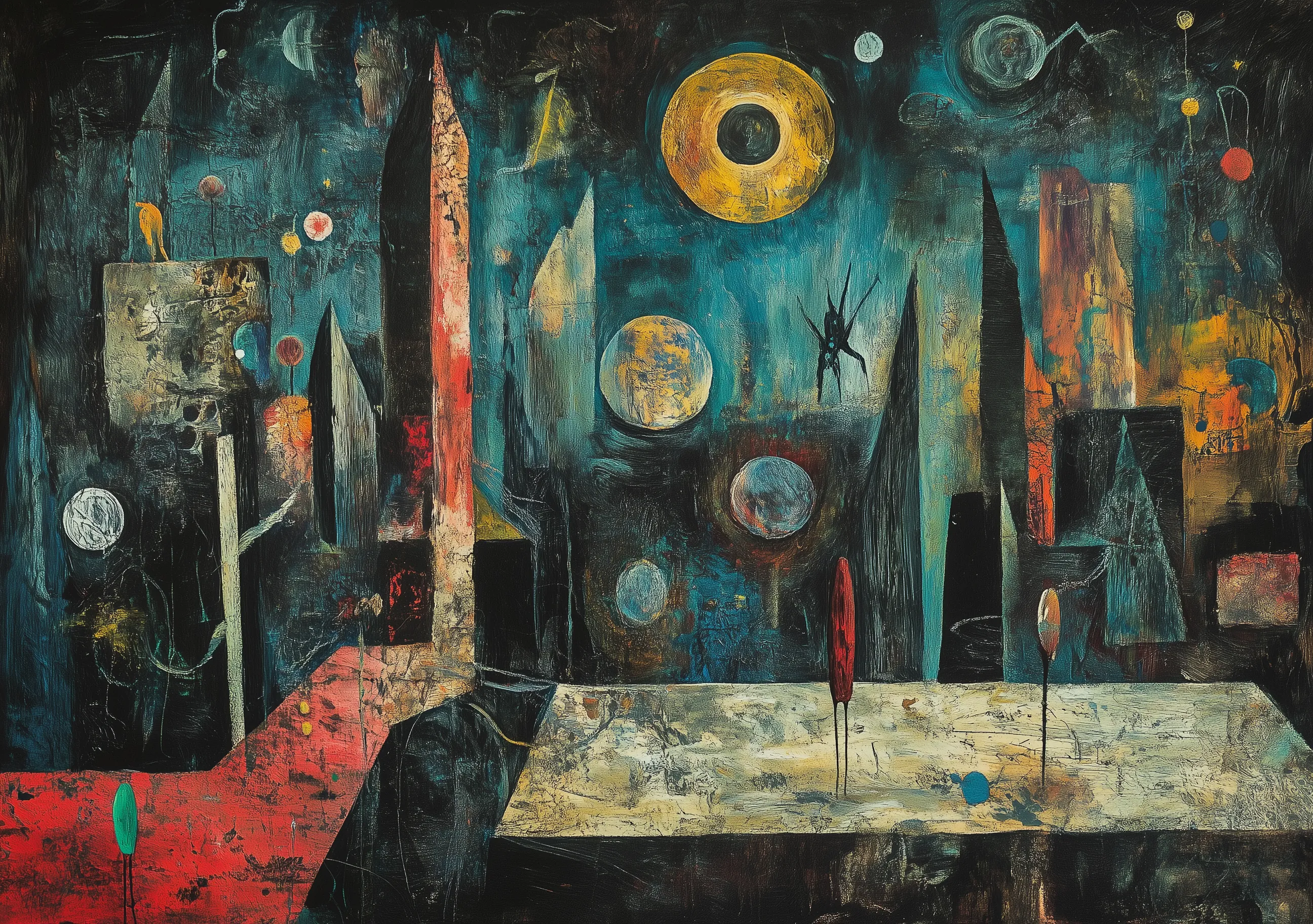 Abstract City Space Art