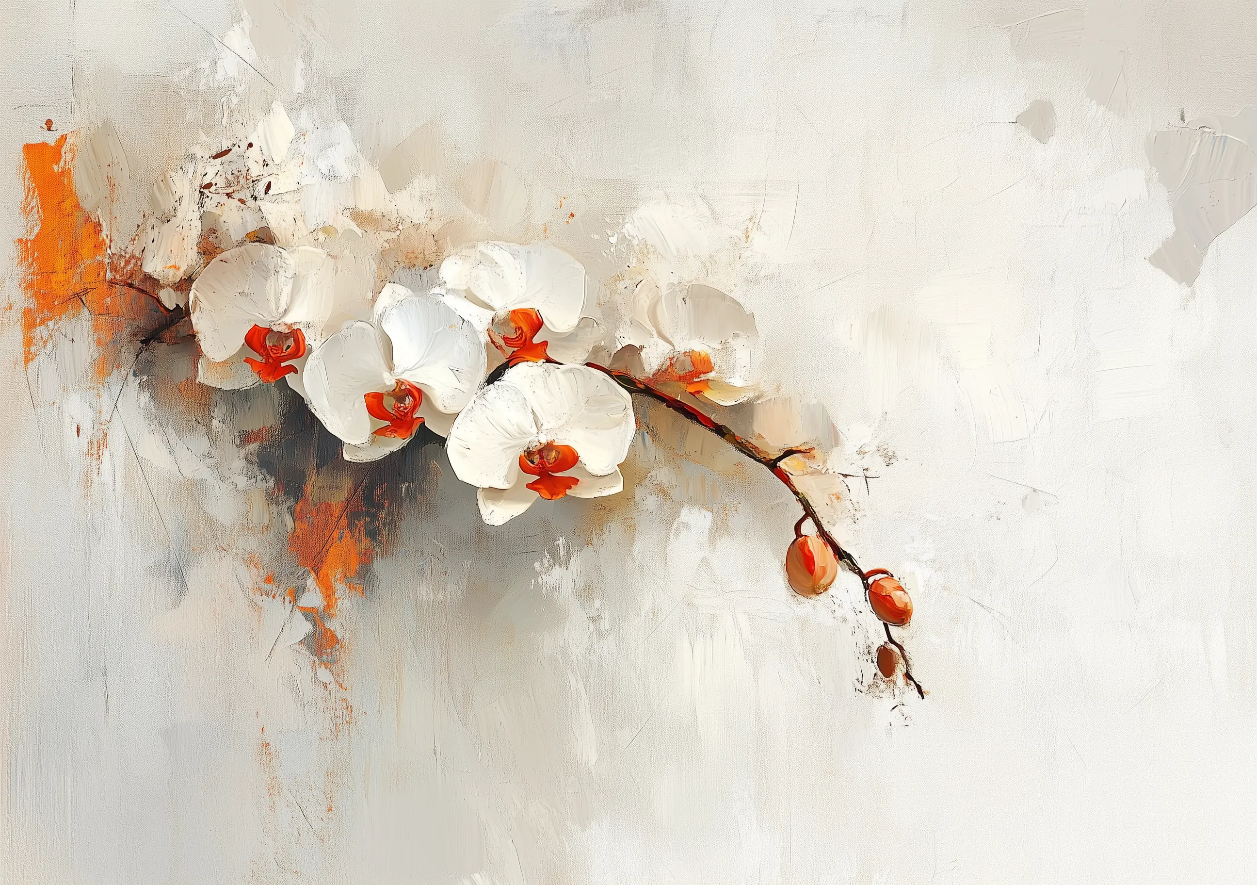 Abstract Orchids Artwork