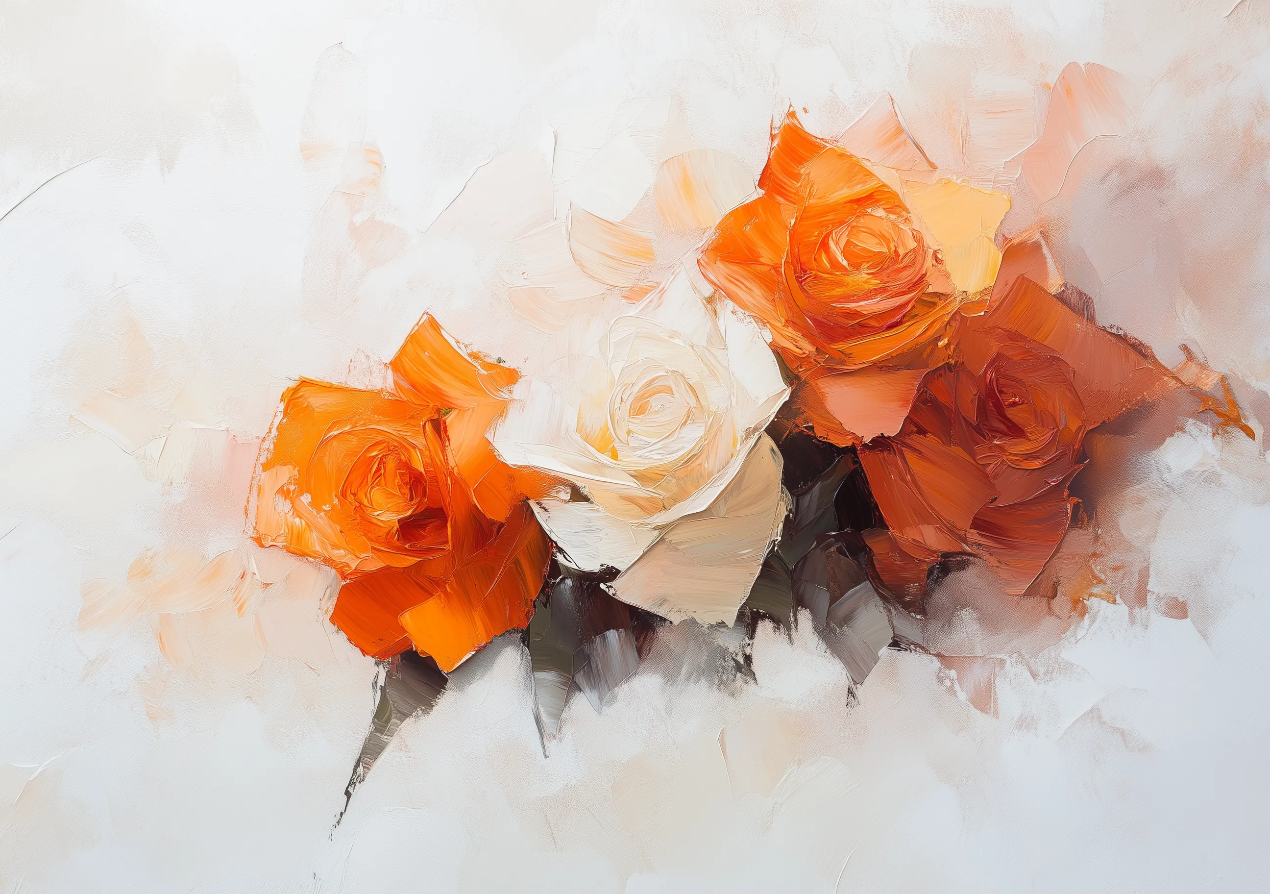 Abstract Roses Artwork