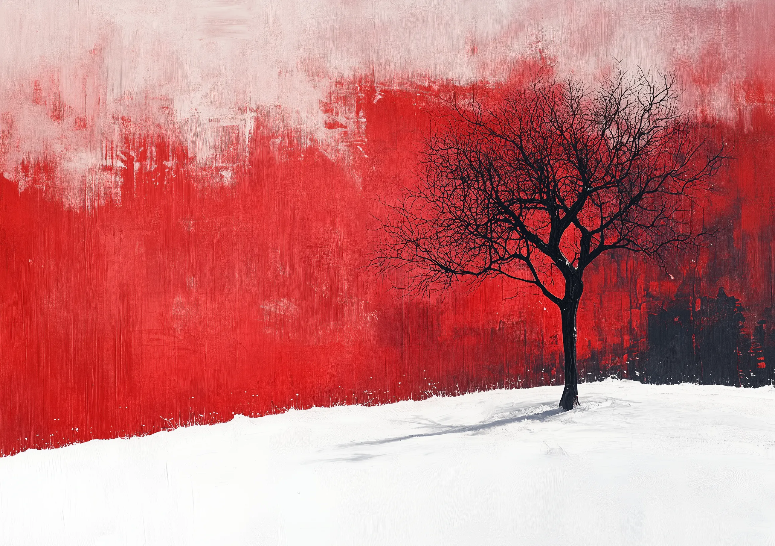 Alma de Abstracto Winter Árboles