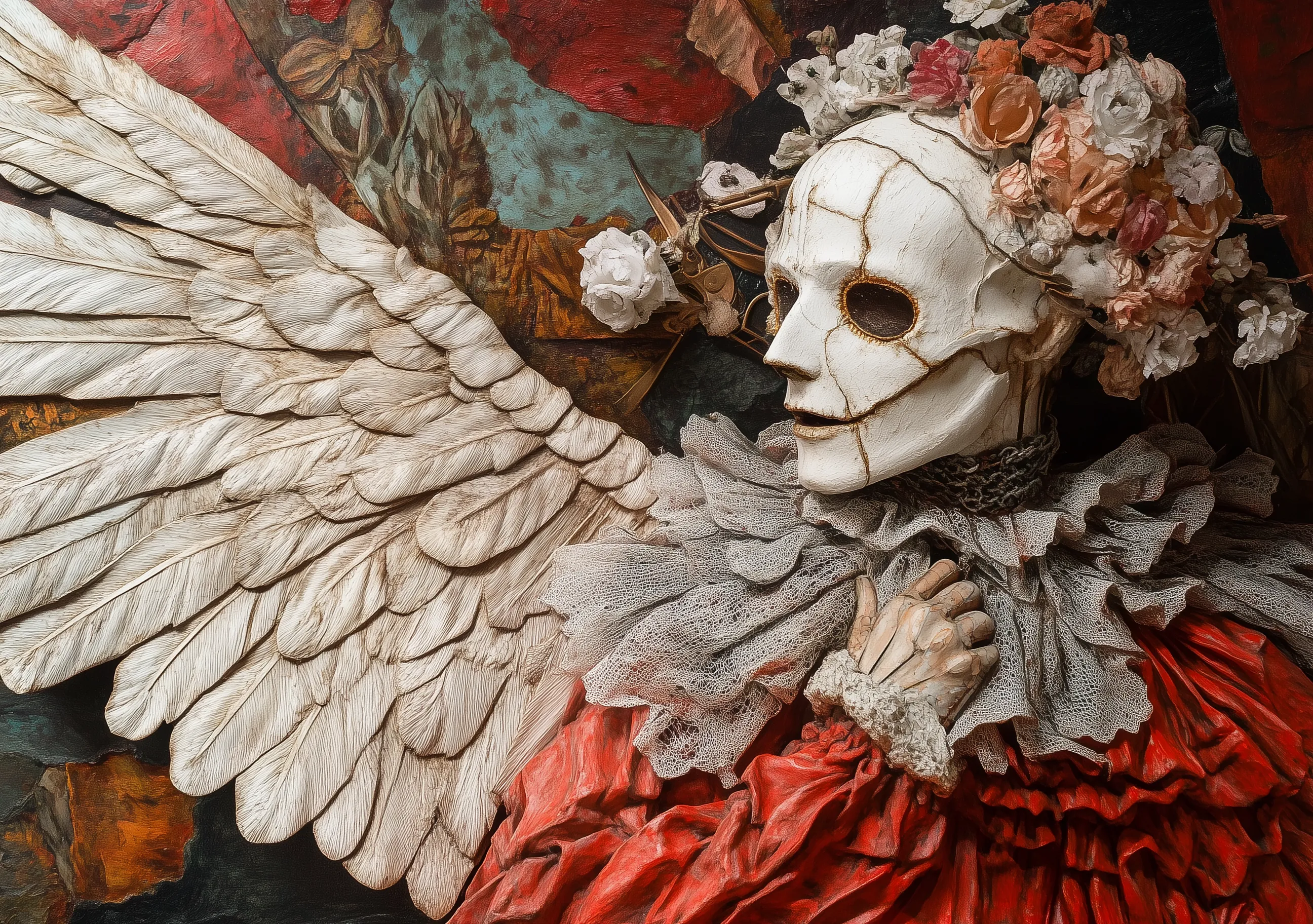 Angel Esqueleto Surrealismo