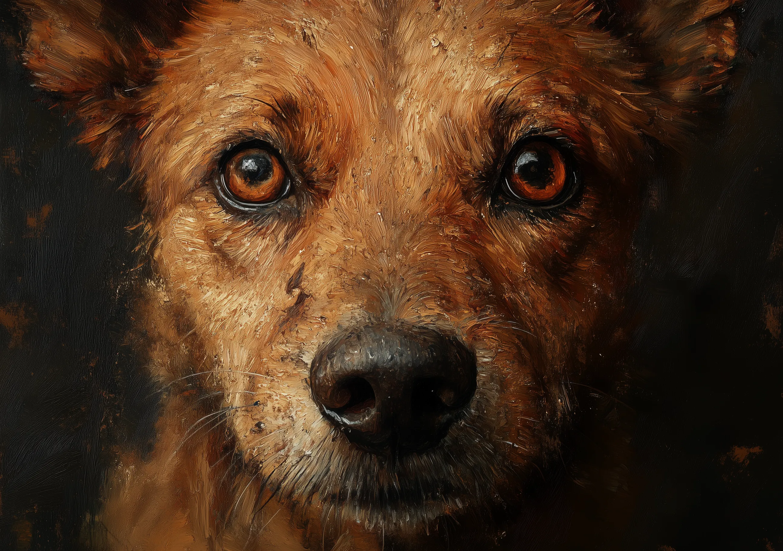 Artistic Dog Portrait
