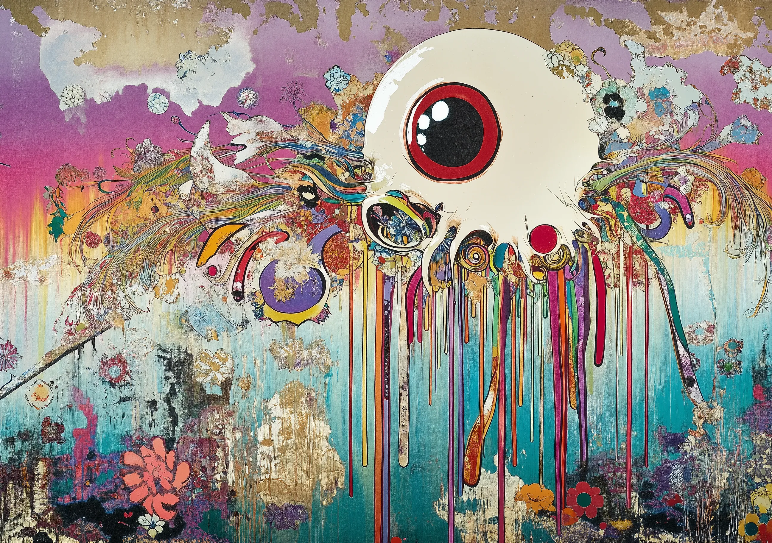 Artistic Painted Mural