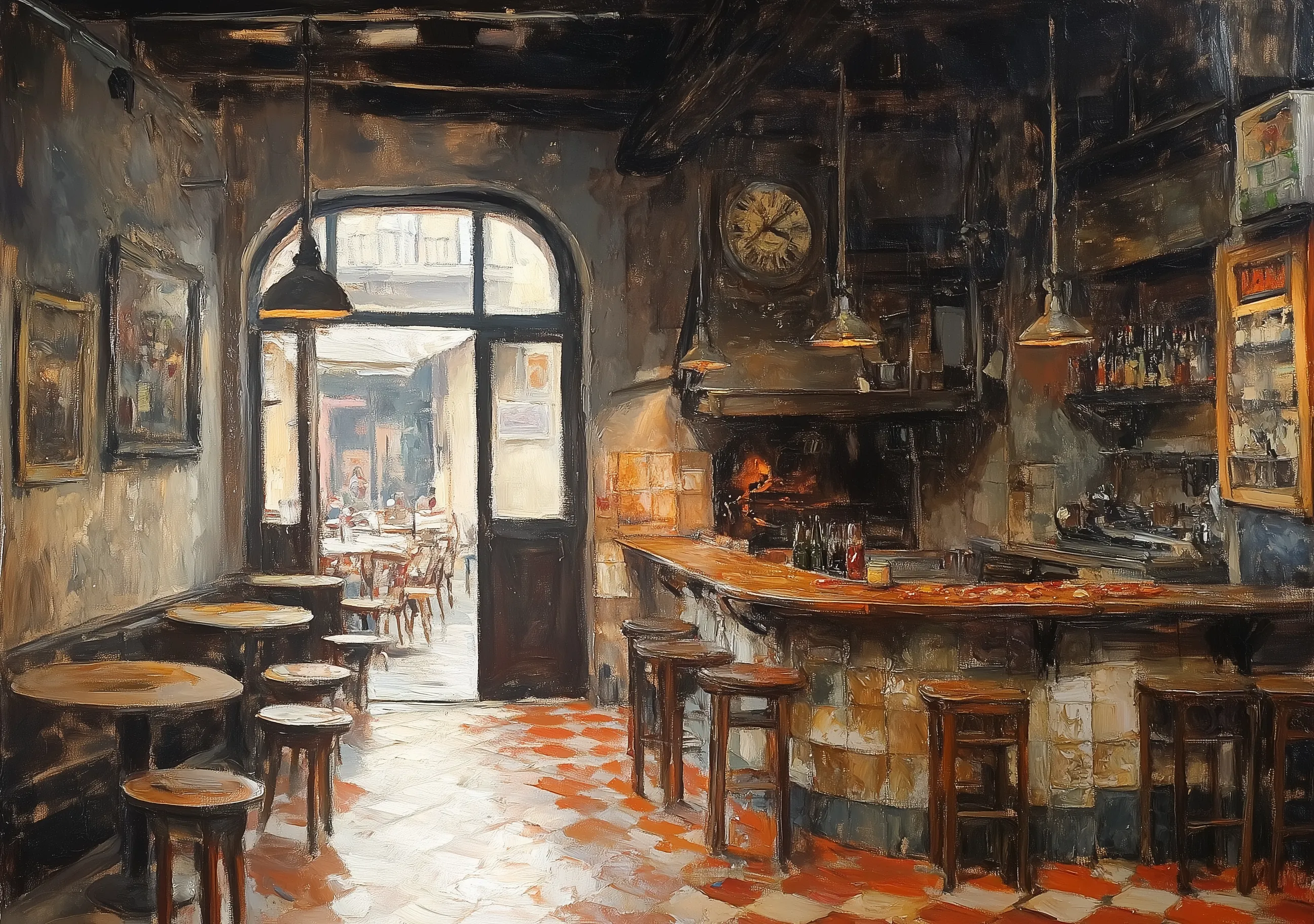 Bar Interior Impressionismo