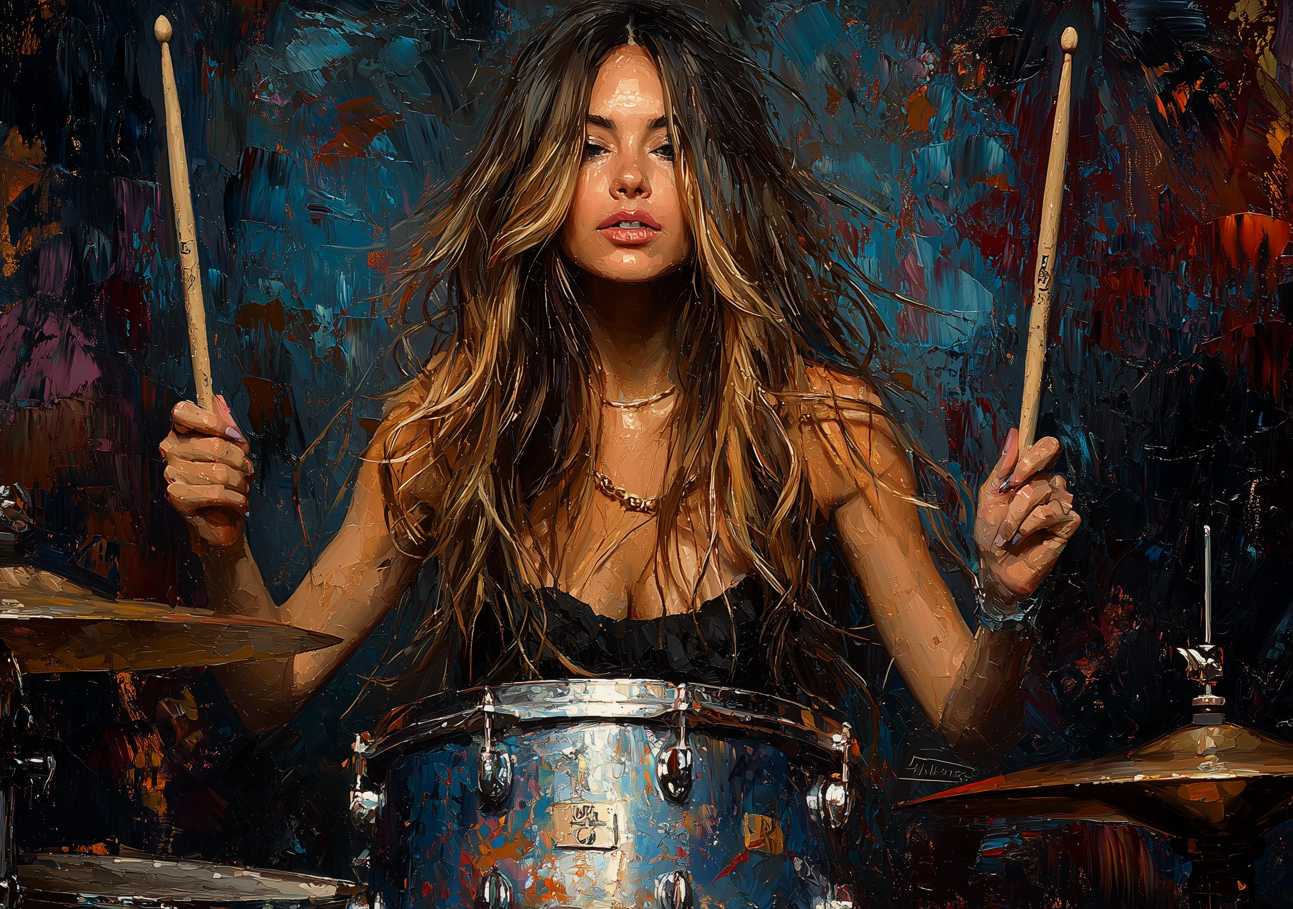 Baterista Art Female