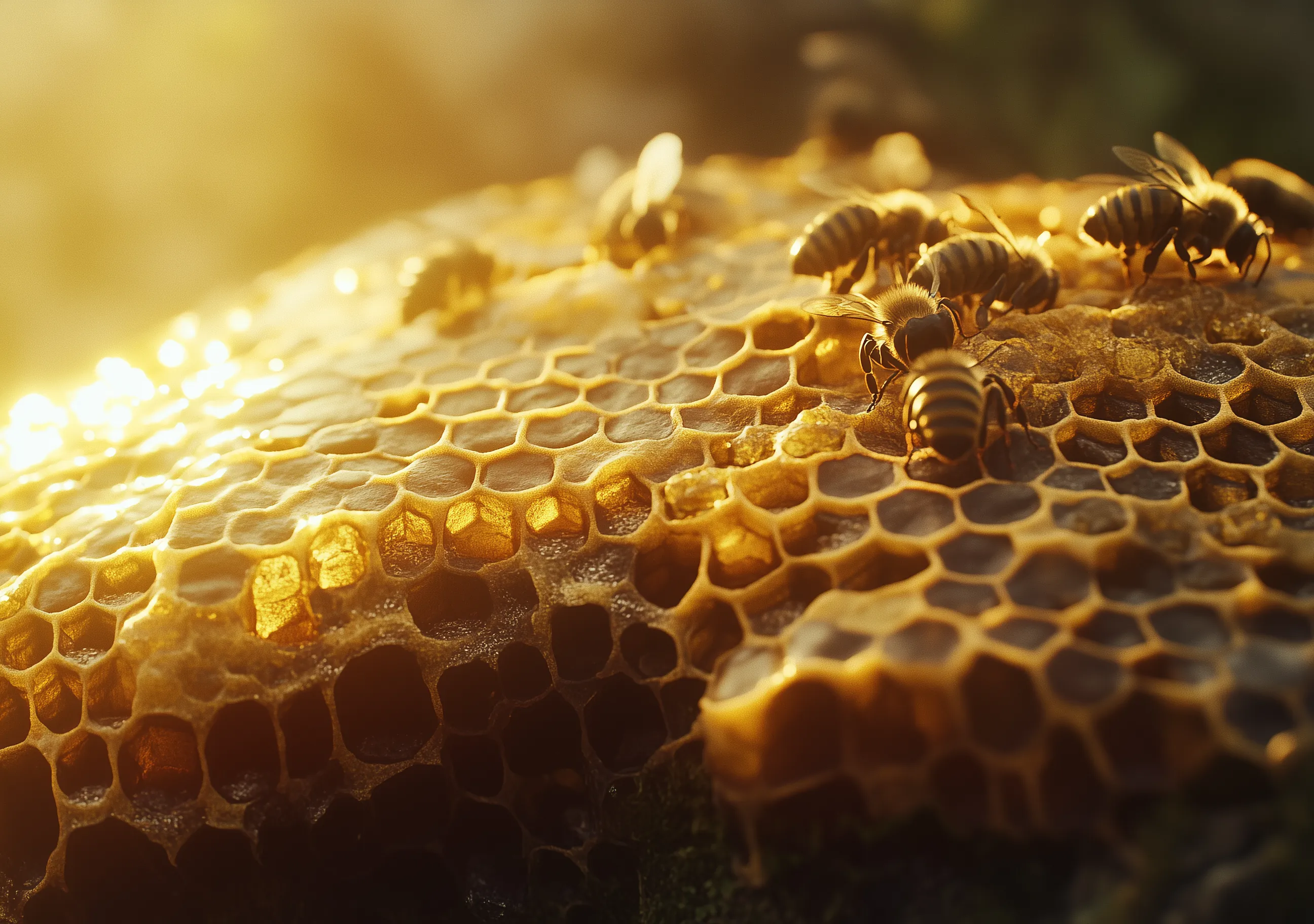 Beehive And Bees