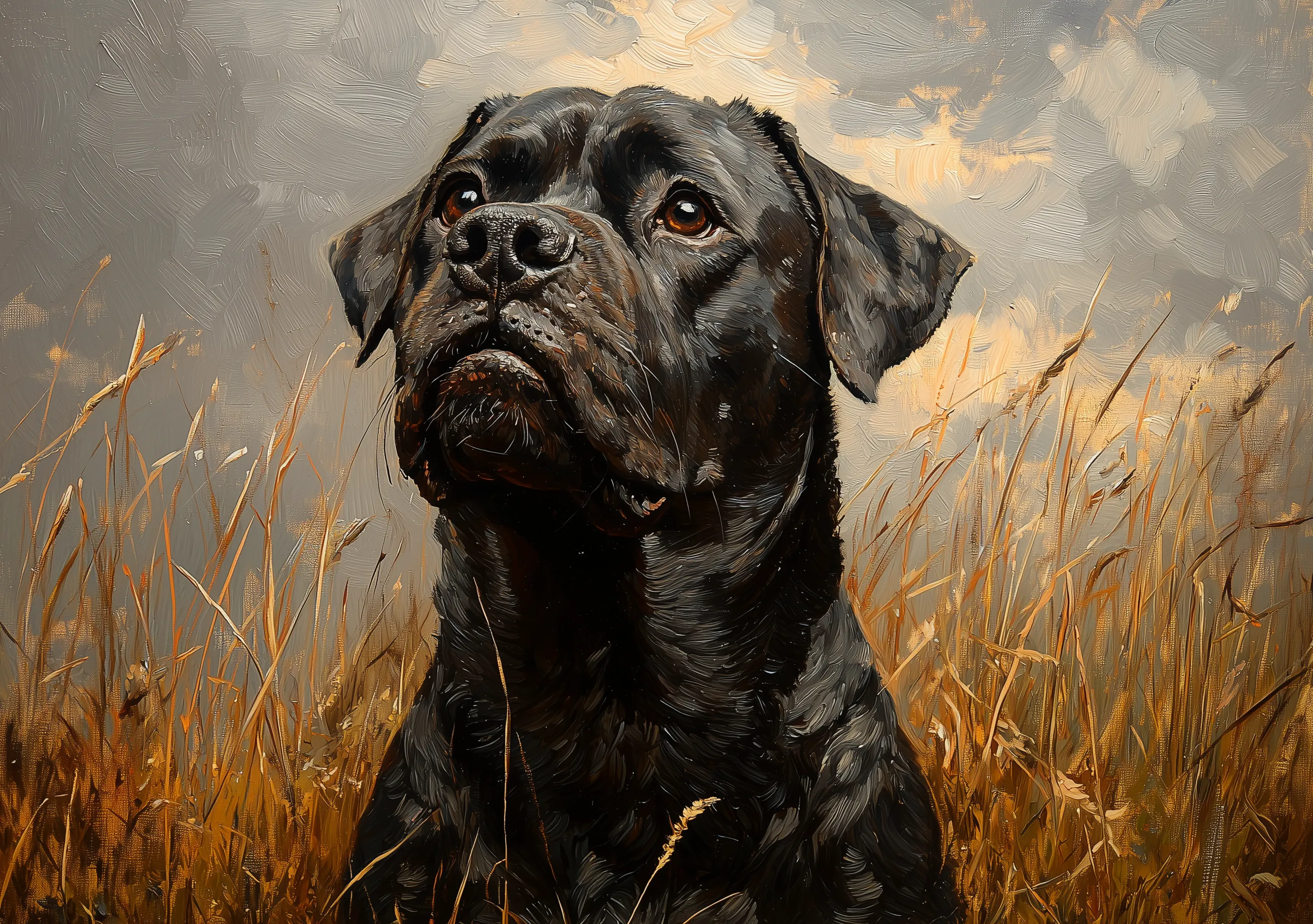 Black Dog Portrait 1