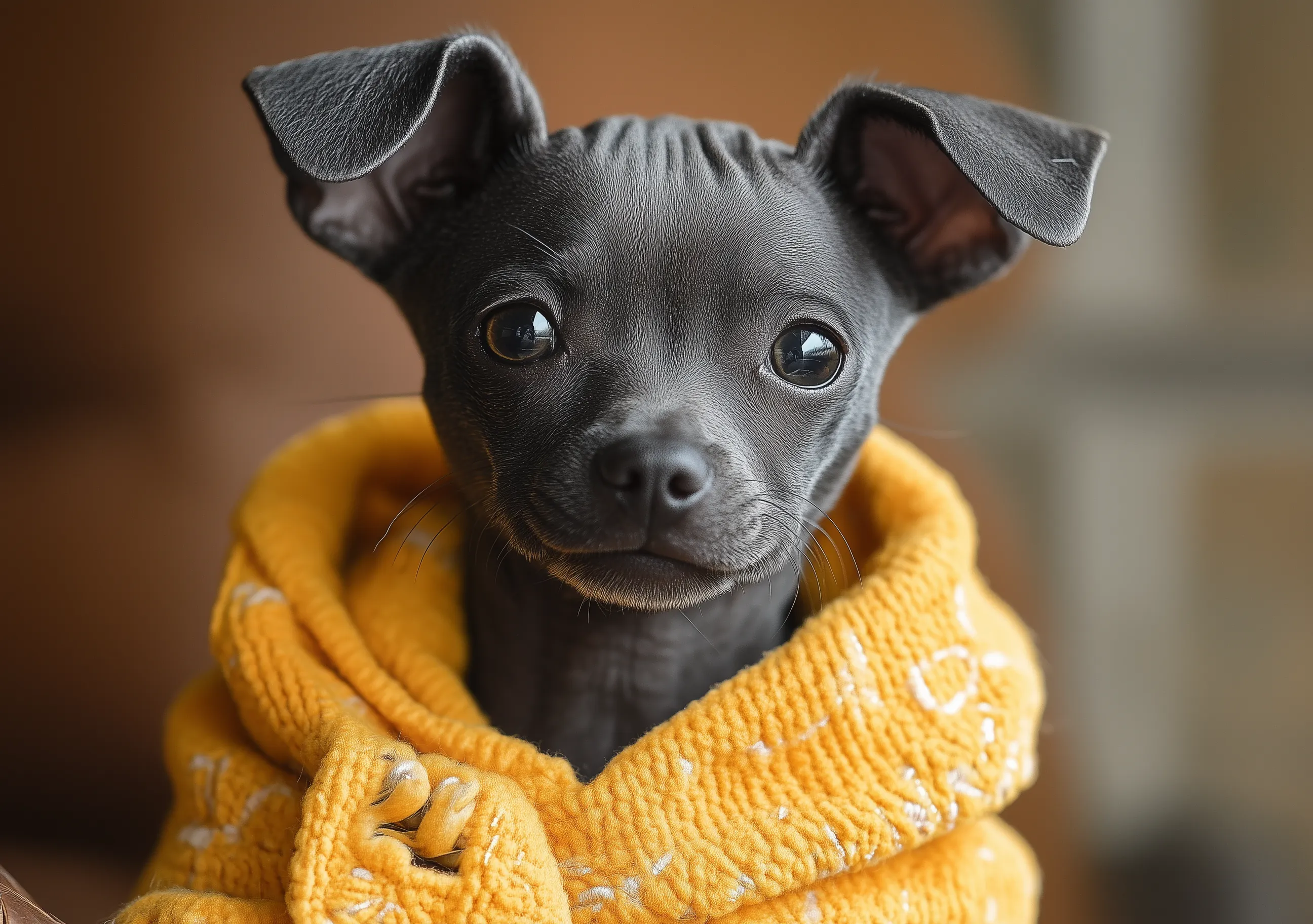 Chihuahua Perrito En Camiseta Amarilla