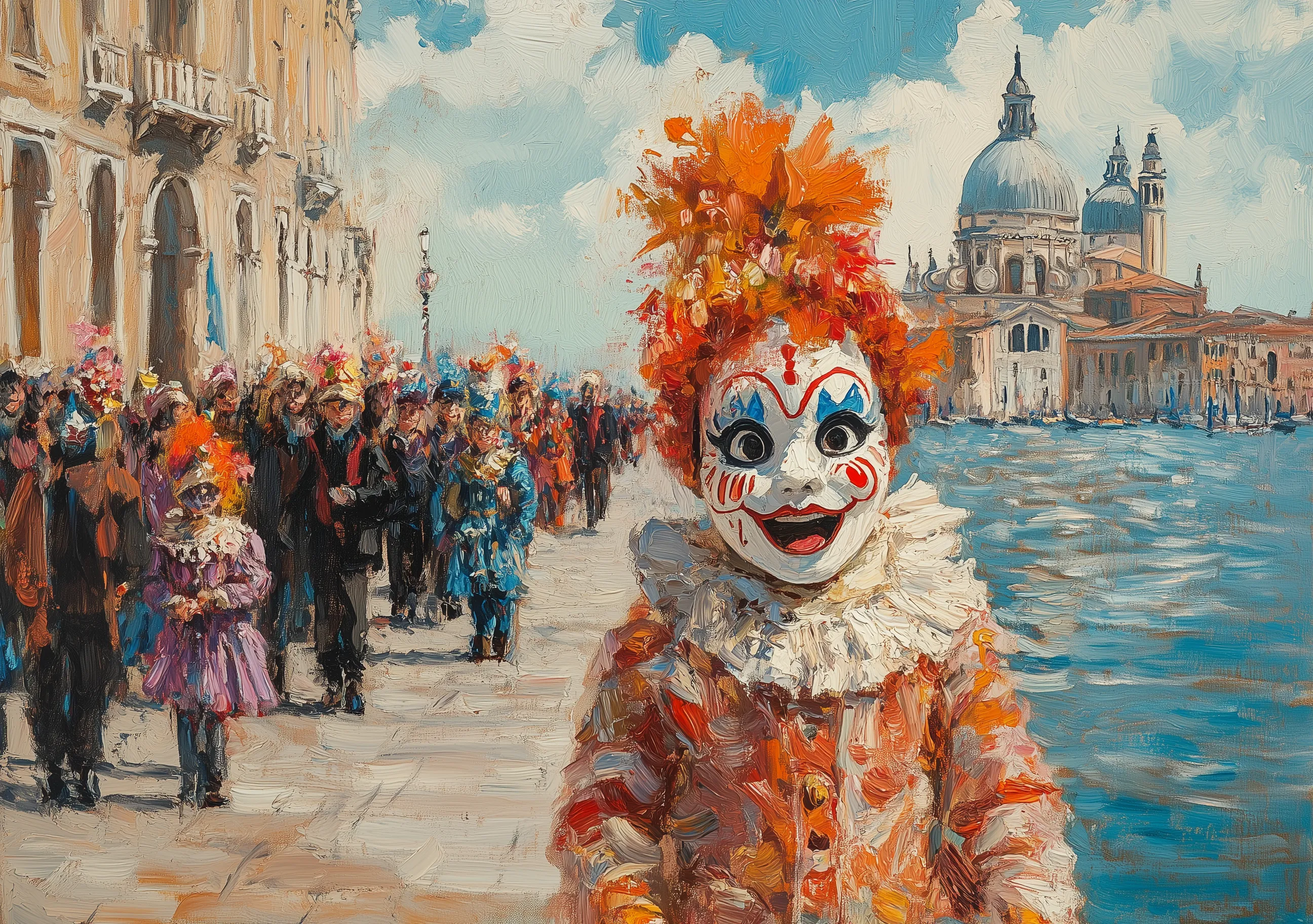 Clown Carnival Scene