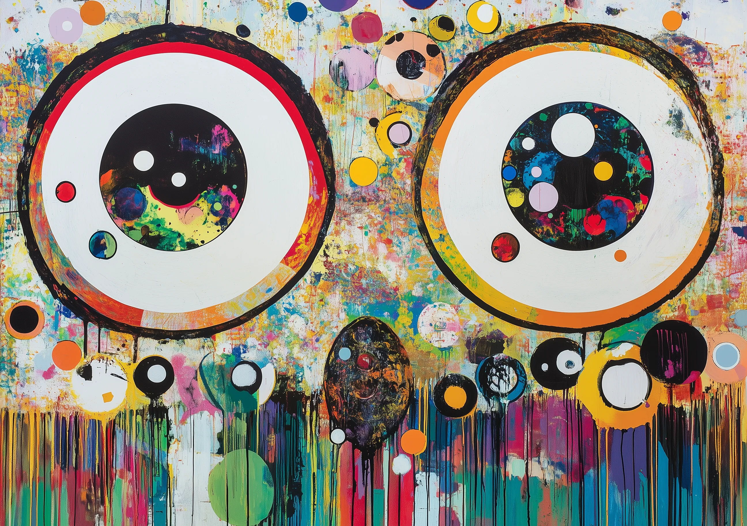 Obra Maestra: Colorful Dotted Surreal