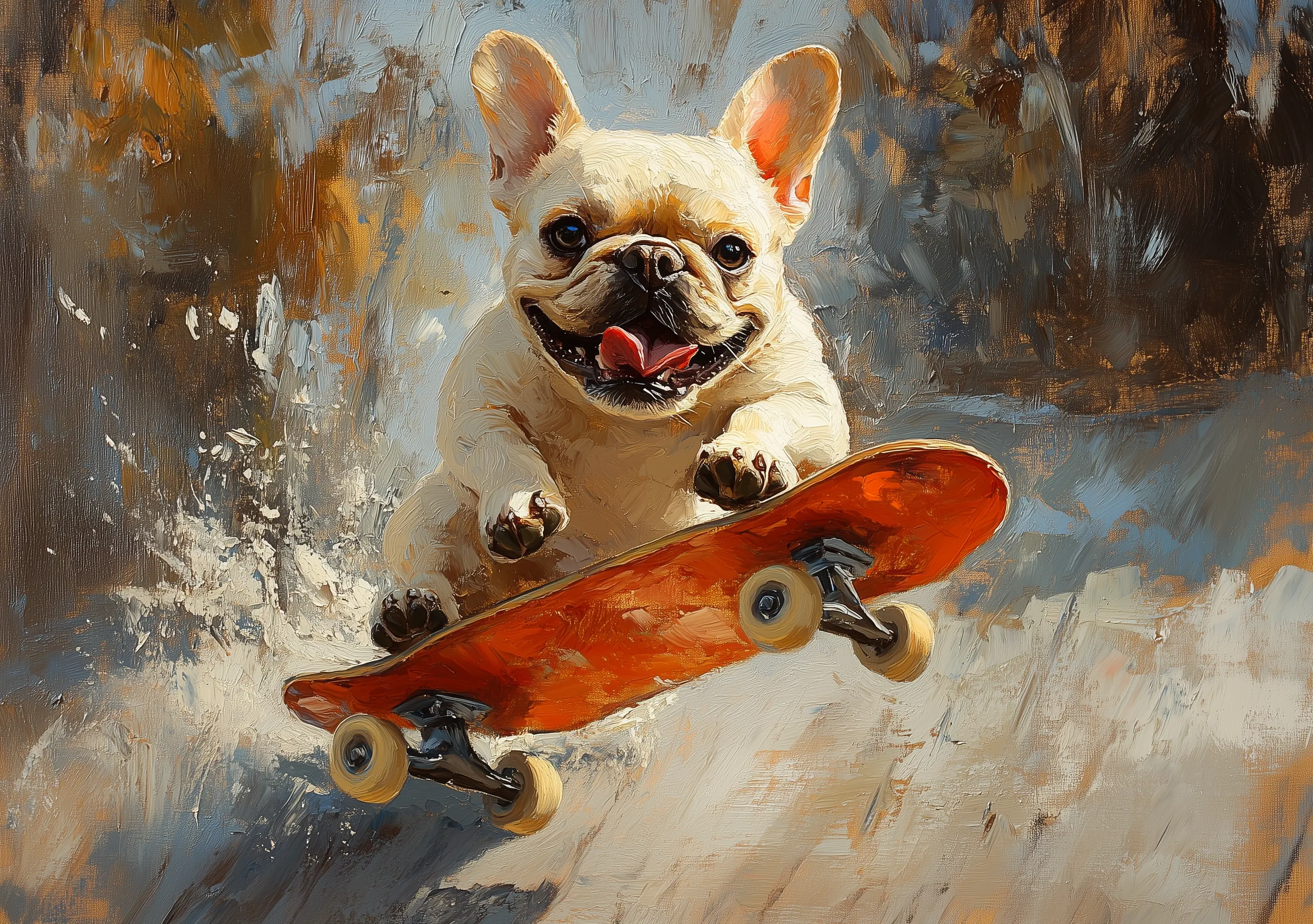 Cute Dog Skating
