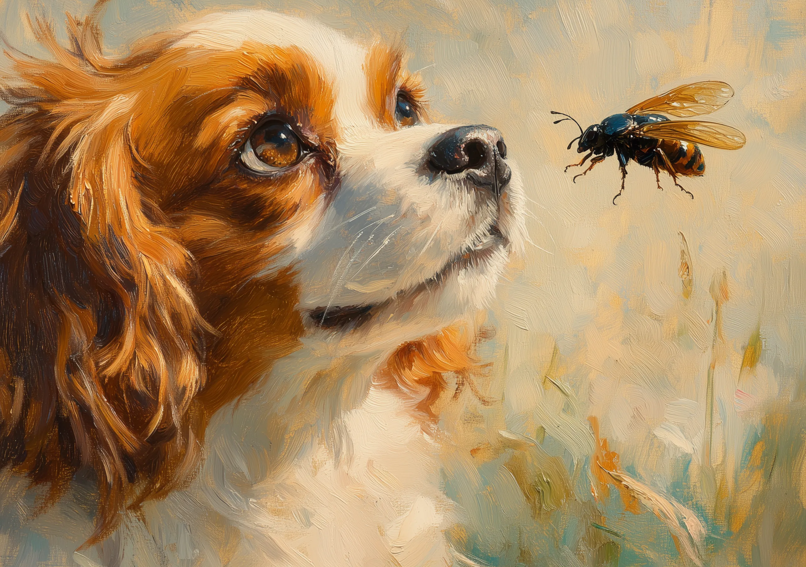 Dog Bee Art