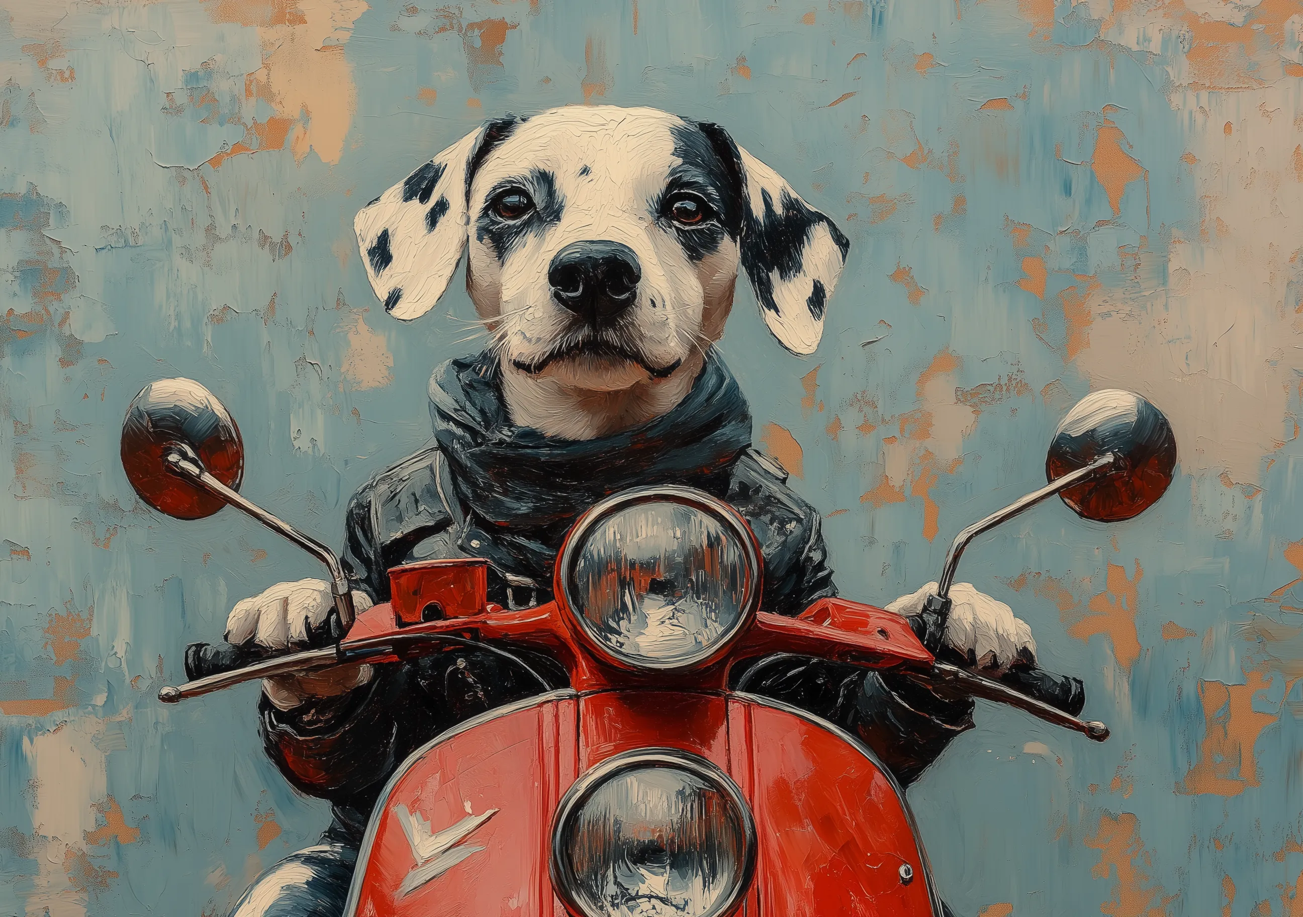 Dog Riding Motorcycle