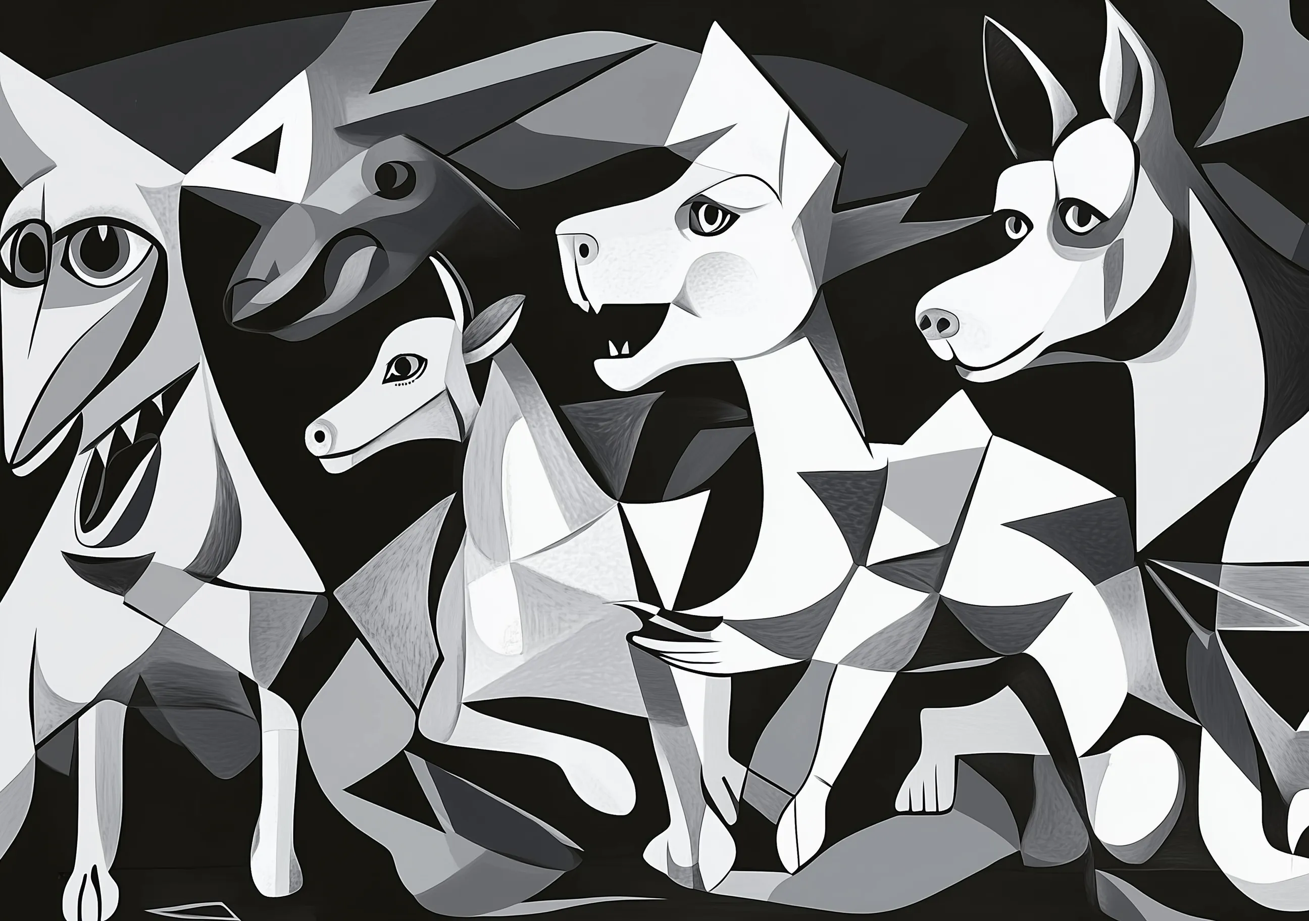 Dogs Black And White