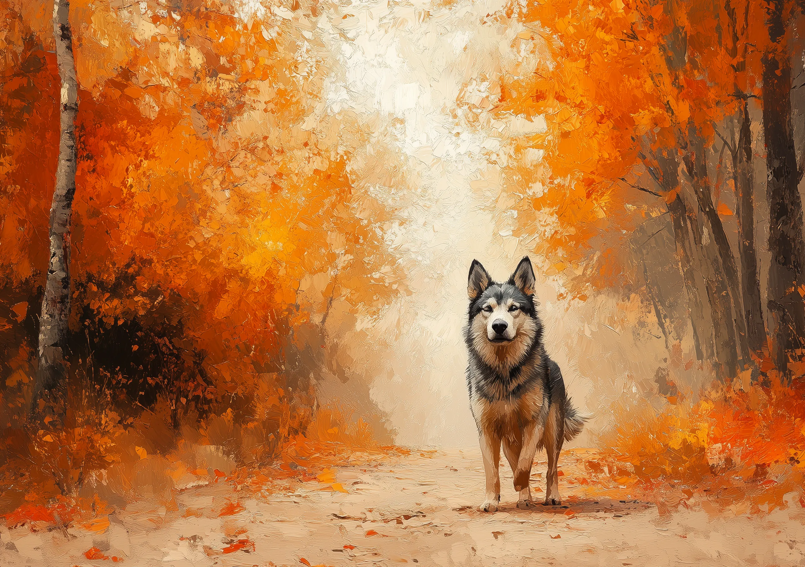 Fall Dog Art