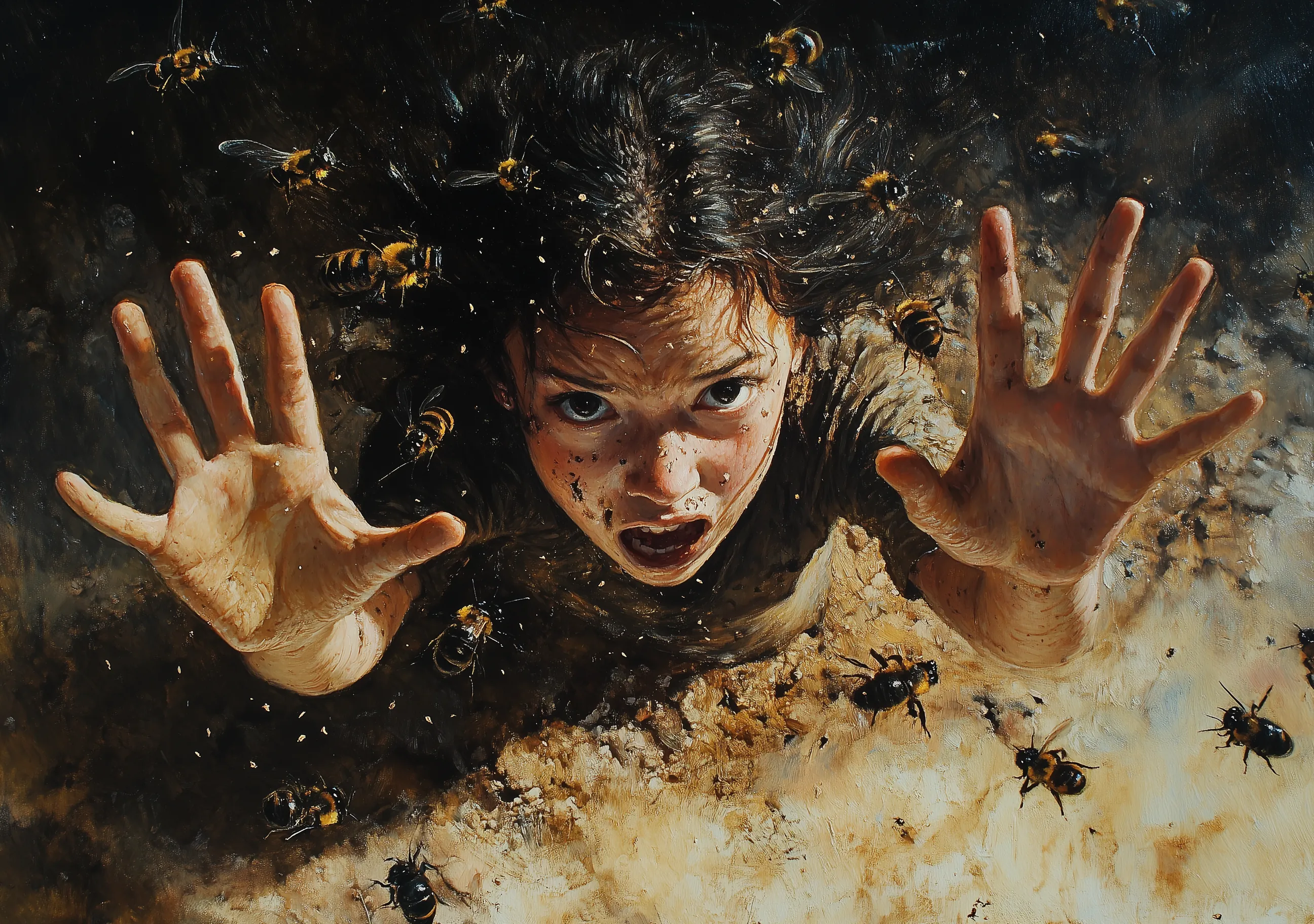 Female Falling Bees