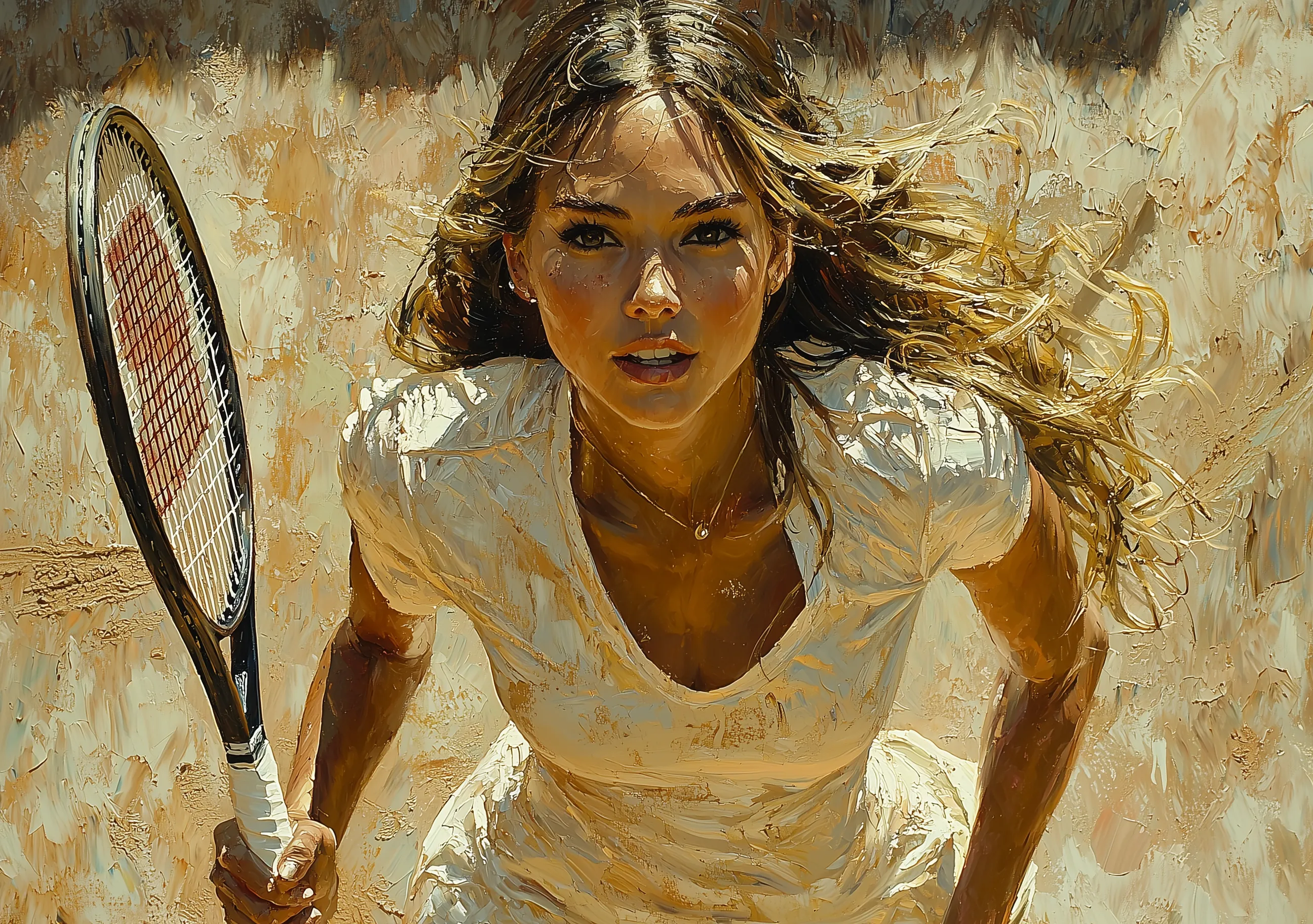 Alma de Female Tennis Player