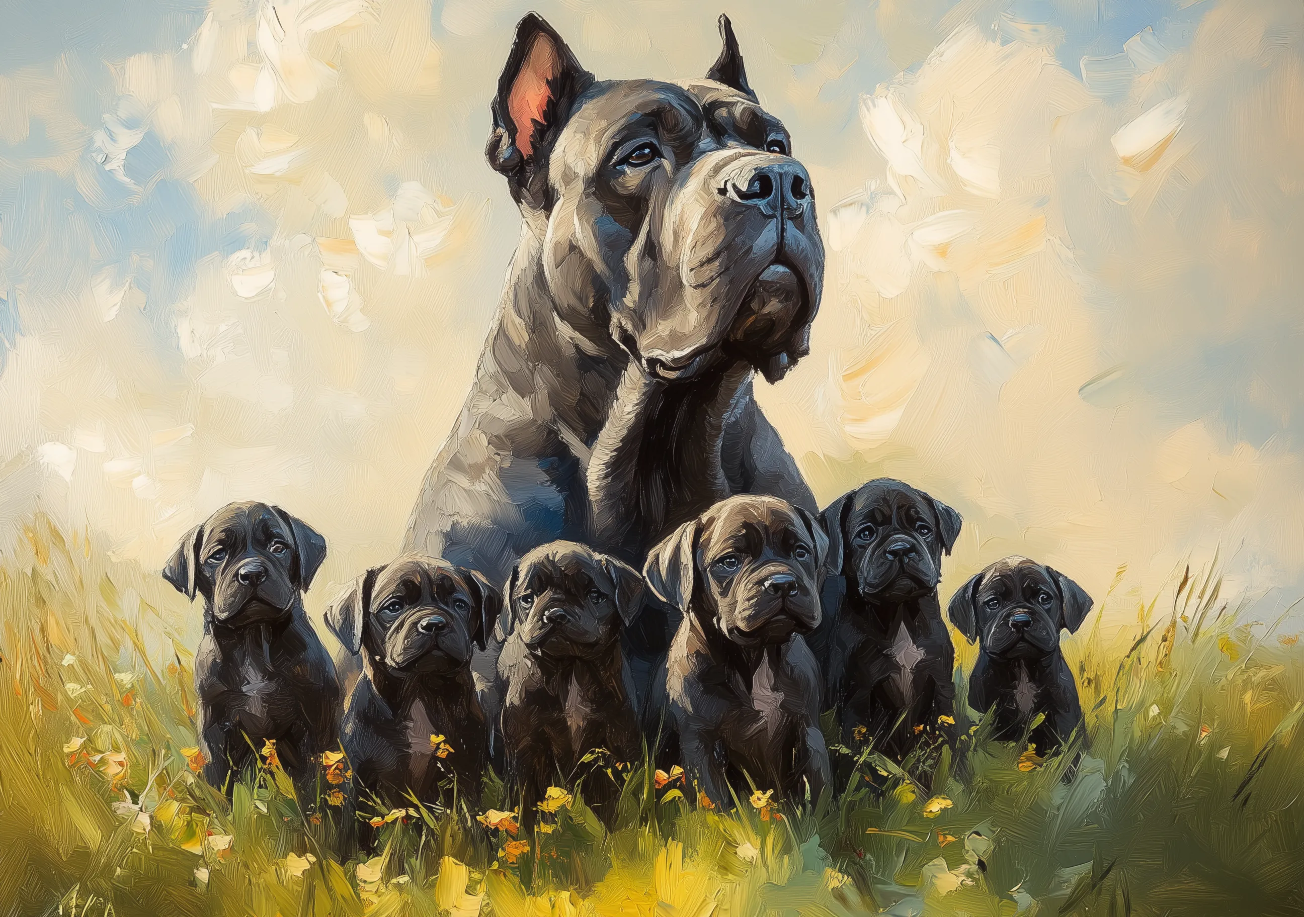 Great Dane Family Landscape