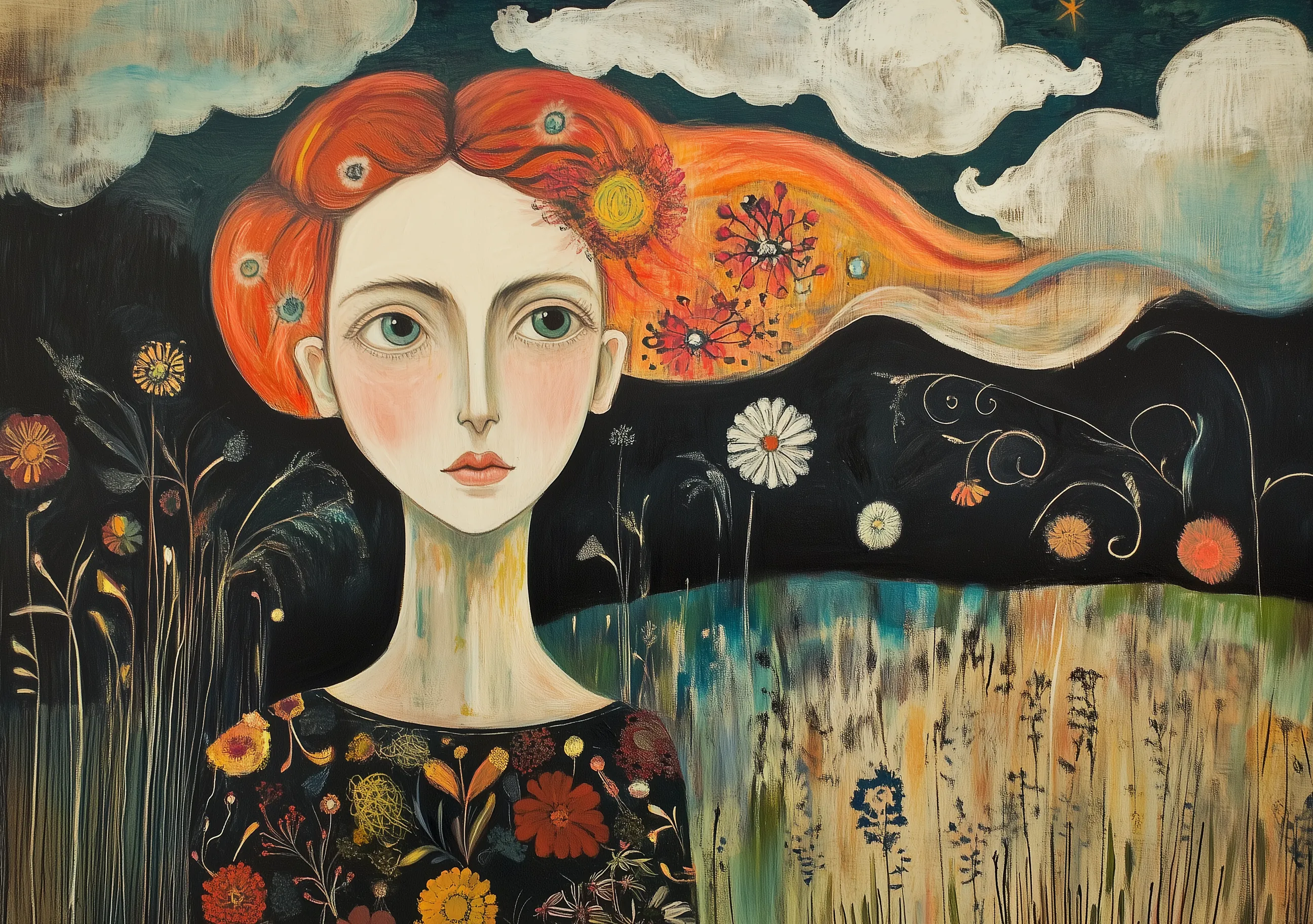 Impressionistic Floral Artwork
