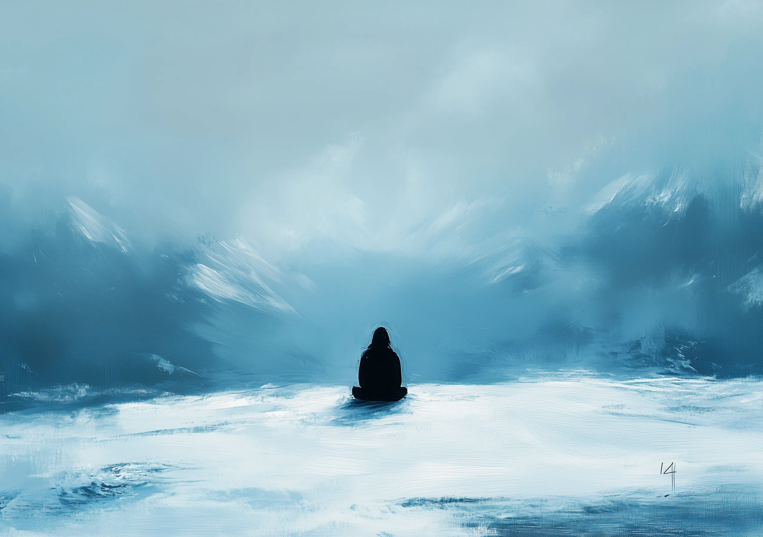 Mountain In Mist Artwork