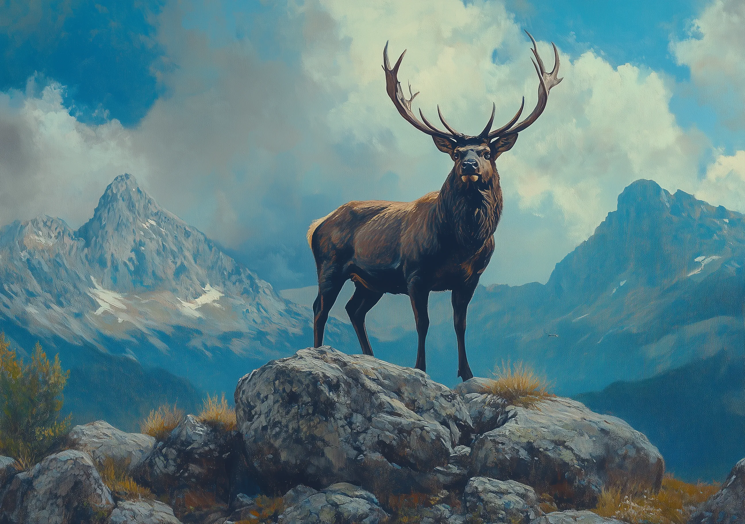 Mountain Moose Landscape