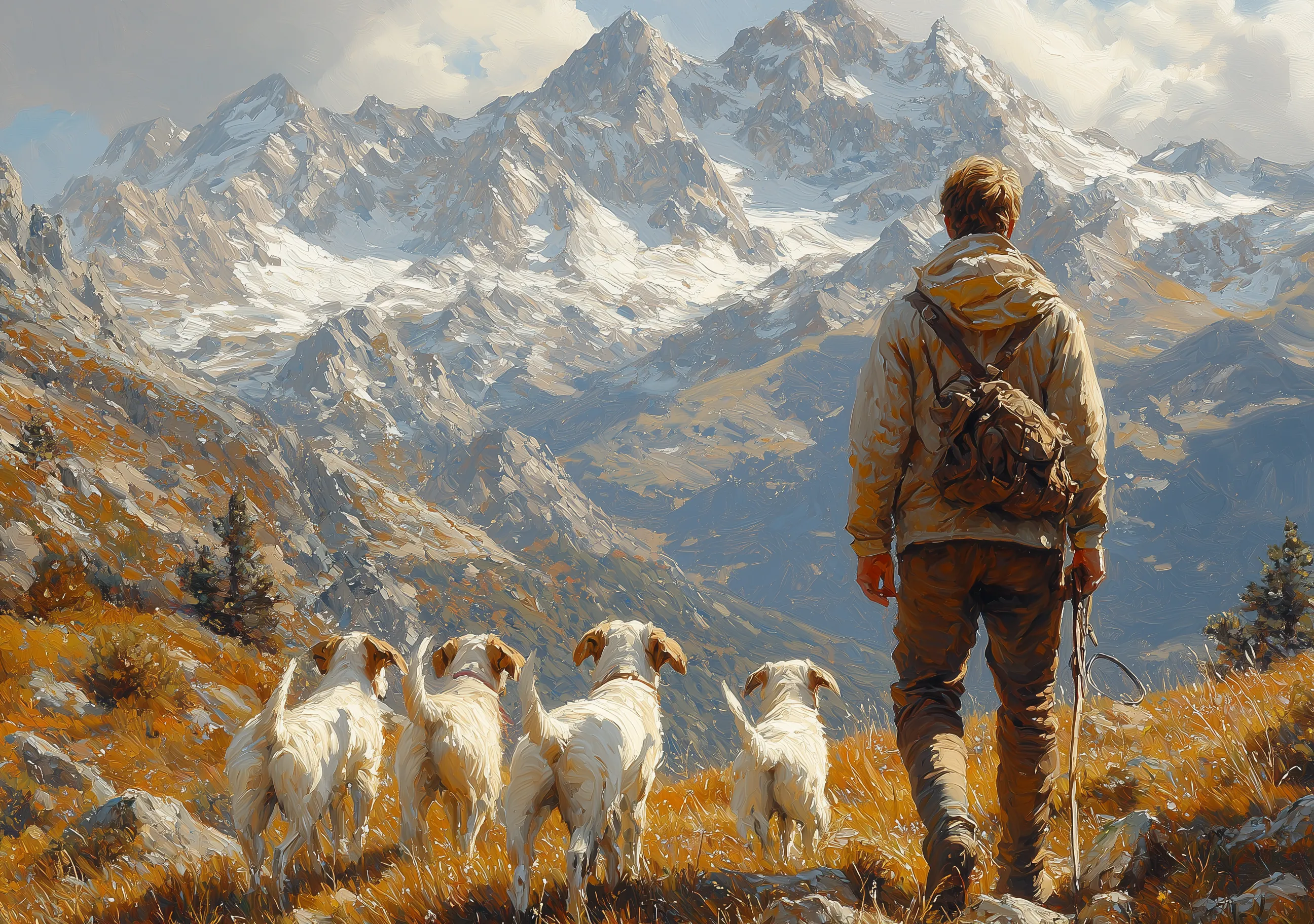 Luz, Sombra y Perro Golden Retriever