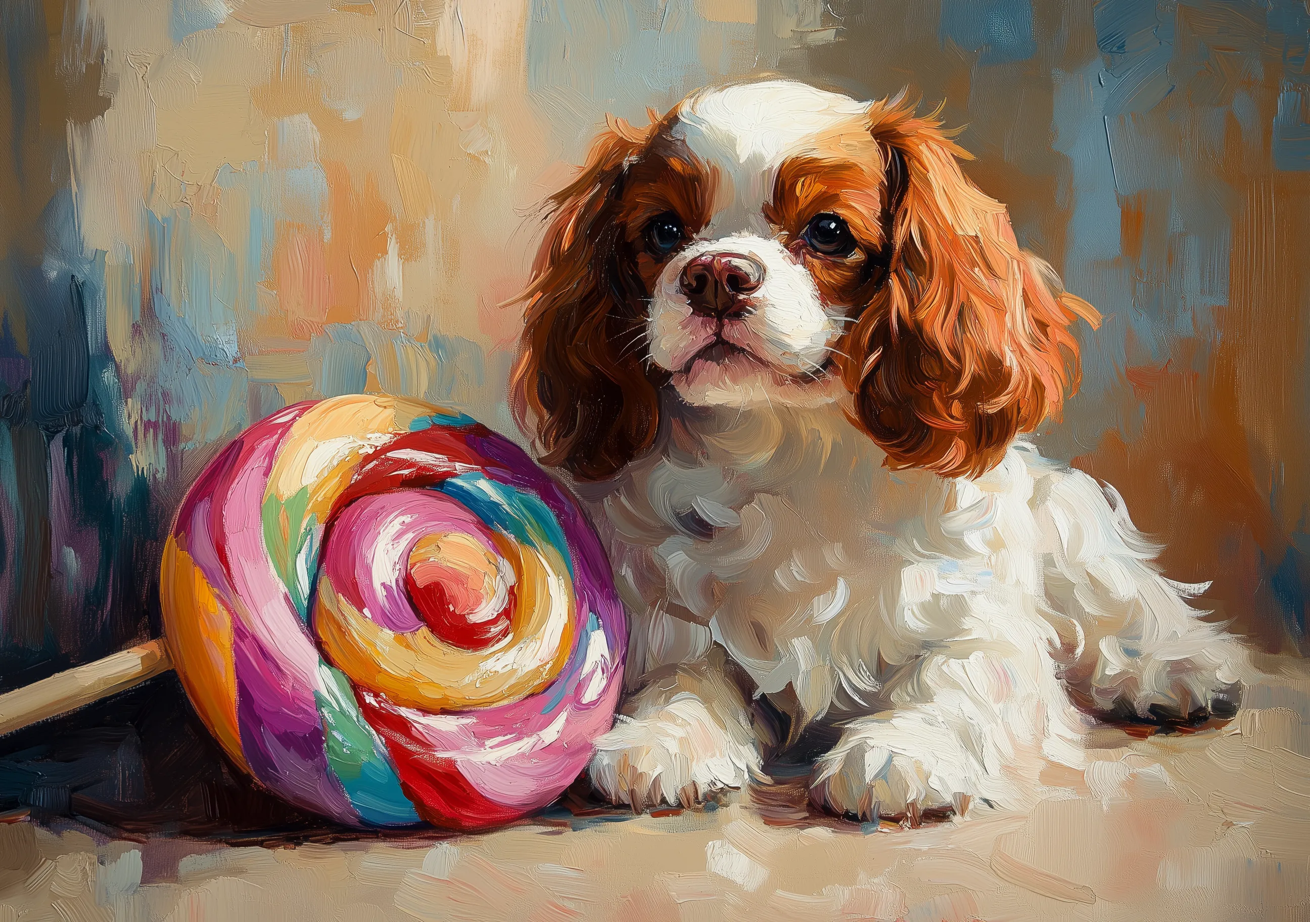 Poodle With Lollypop