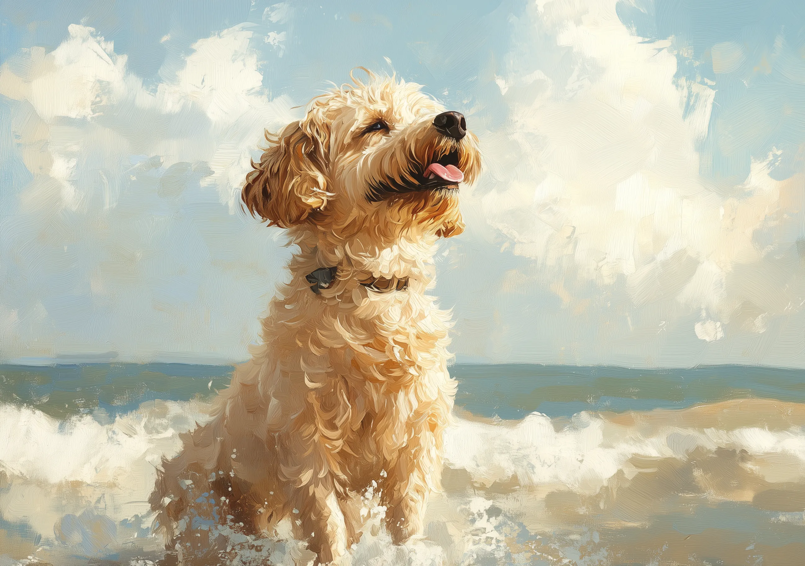 Puppy At The Beach