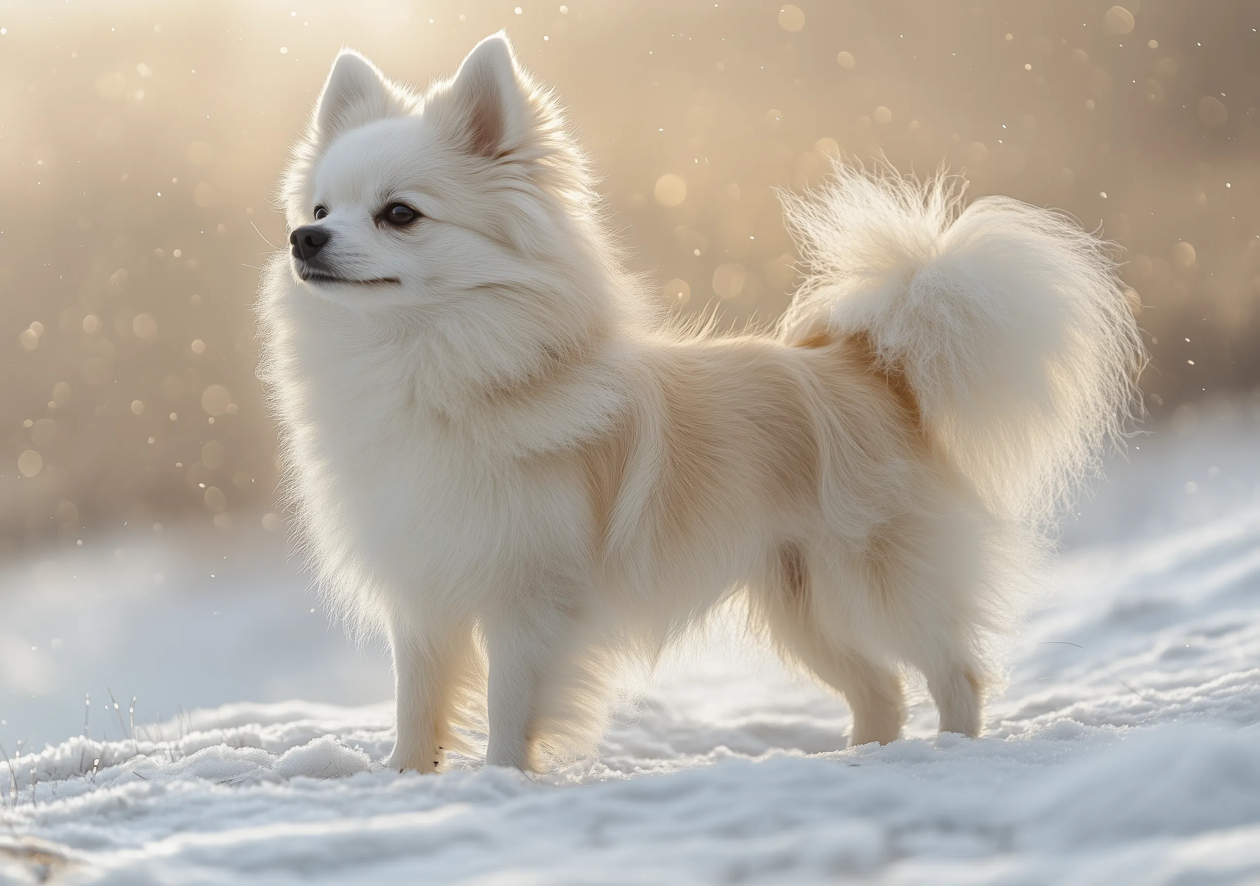 Retrato Atemporal: Puppy Snow
