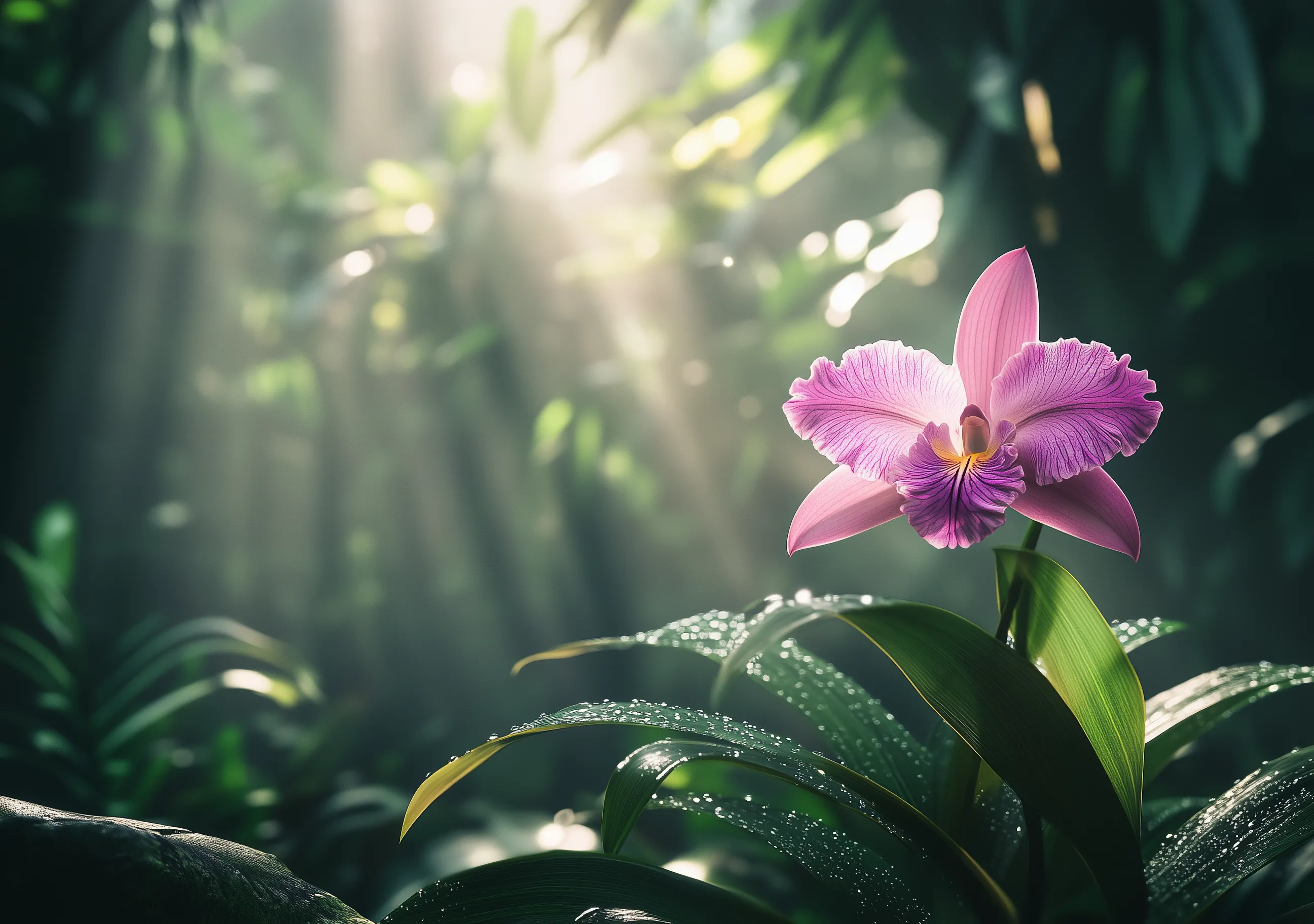 Estudio sobre Purple Orchid Jungle