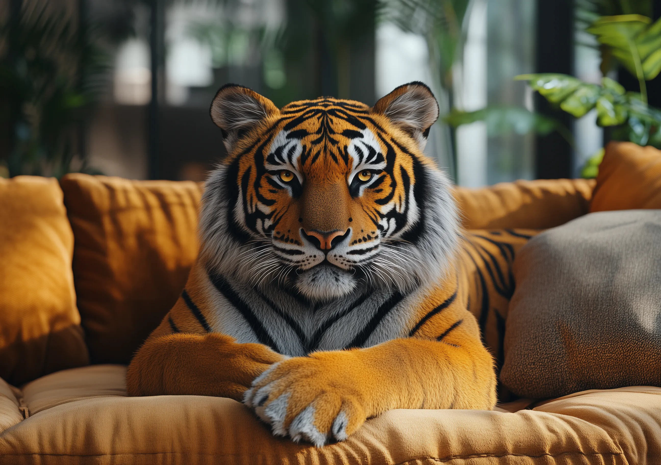 Alma de Tiger Pose Couch