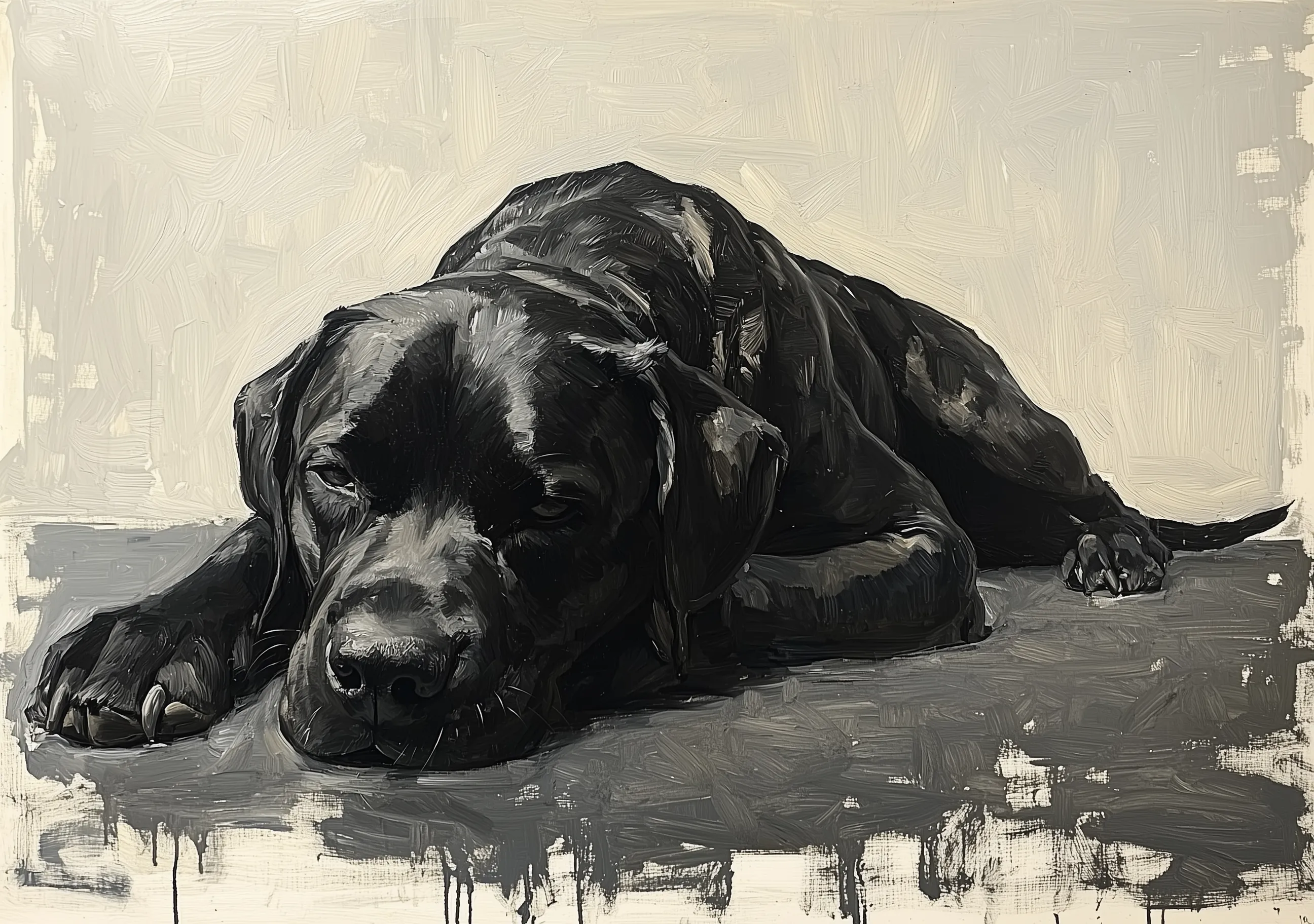 Tranquil Dog Resting