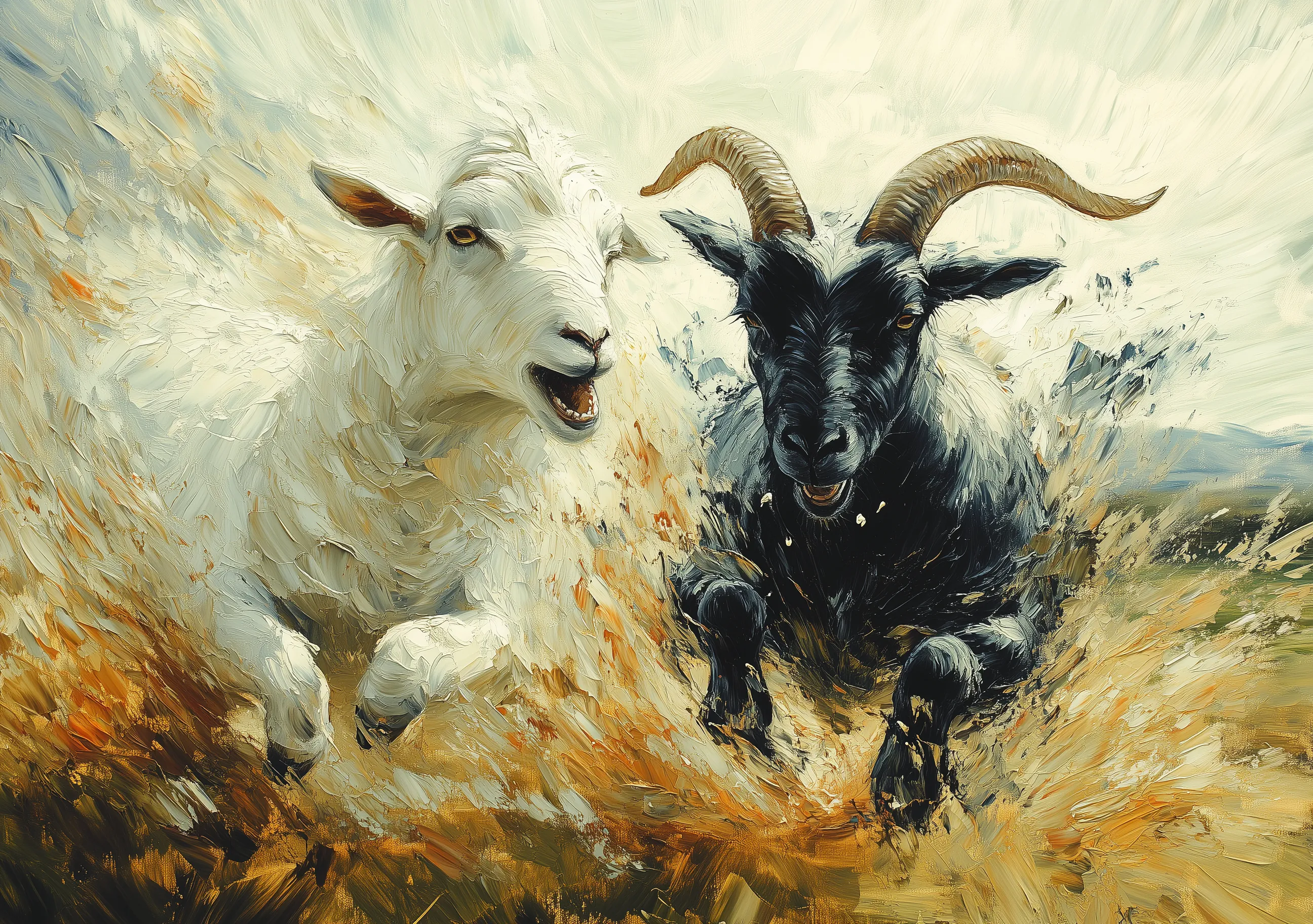 Ecos de Two Animals Fighting