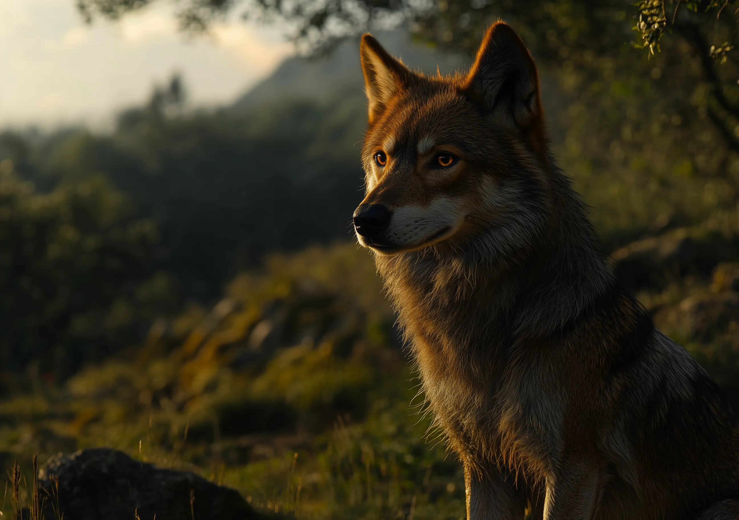 Wolf In The Forest