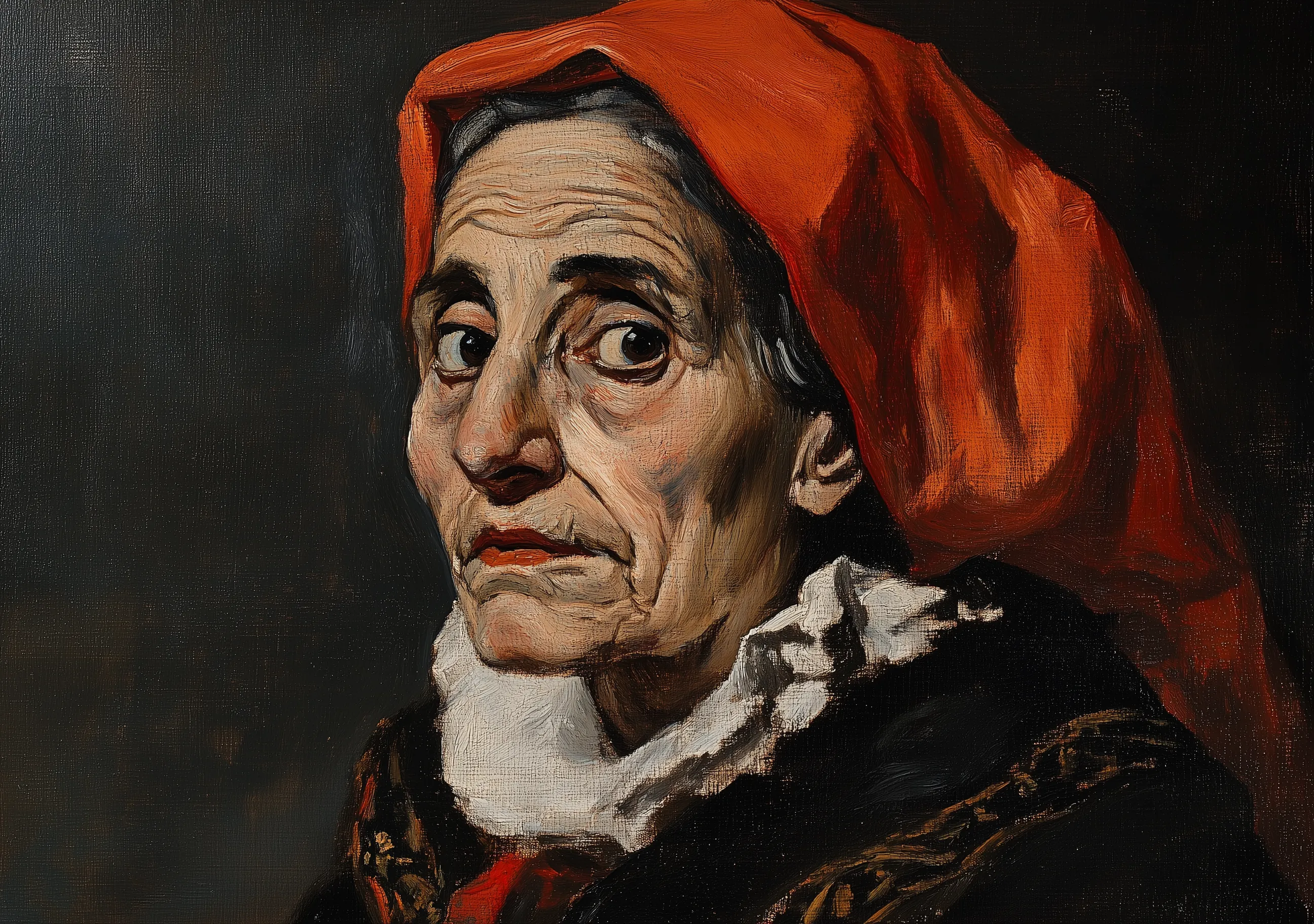 Woman With Red Hair Contemplative Expression Impressionism